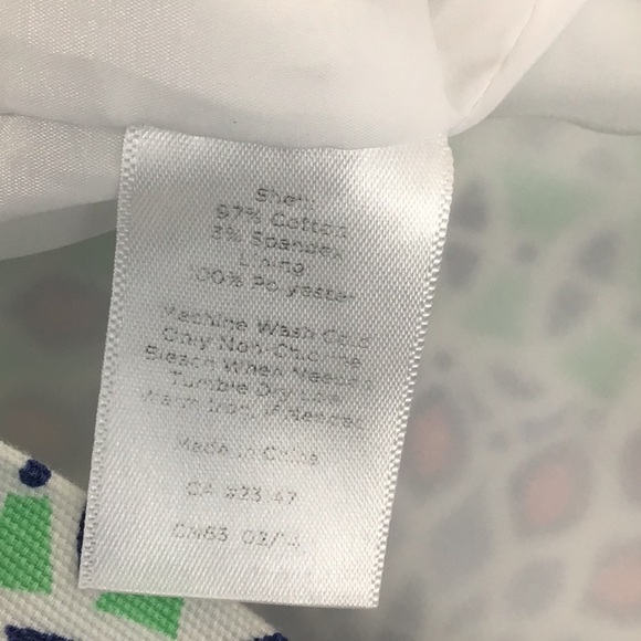 Talbots Petites Medallion Skirt 12P Colorful Cotton Spring Summer - Picture 5 of 5